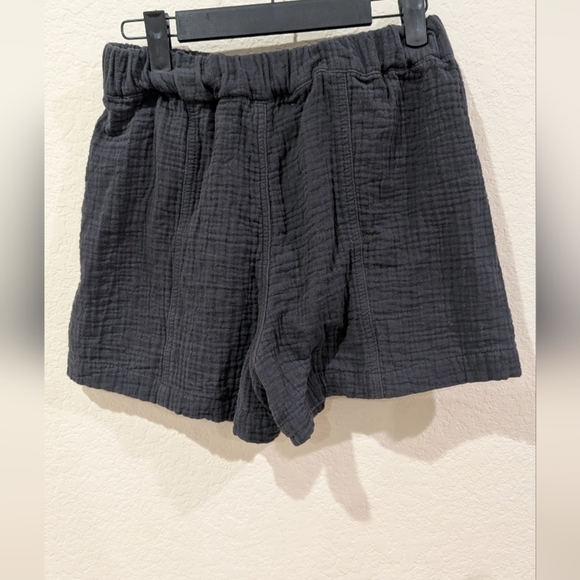 Madewell Charcoal Pull On Easy Shorts XS - Picture 4 of 5